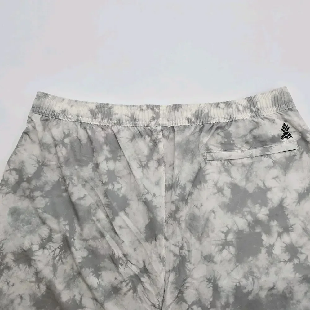 Chubbies Shorts Mens XL 5.5 Inch Gray Tie Dye Boxer Lined Athlounger 80s